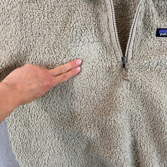 Patagonia Pullover Los Gatos Fleece 1/4 Zip Deep Pile Sweater Jacket Women Small - Picture 5 of 10
